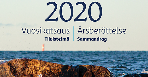 Merimieseläkekassan vuosikertomus 2020 - kansikuva