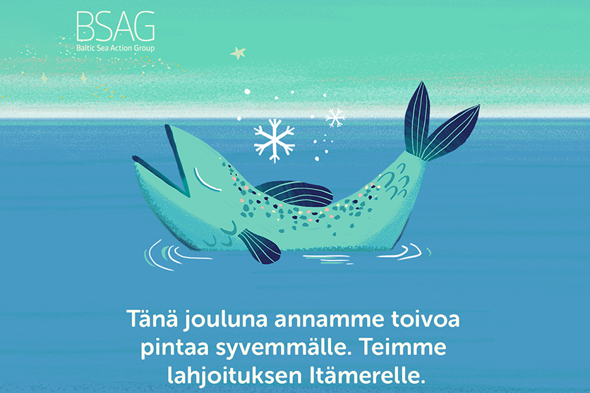 Tänä jouluna teimme lahjoituksen Itämerelle.