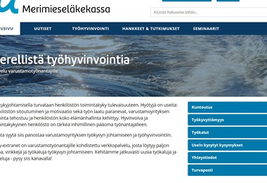 Kuva työhyvinvointi-extranetin etusivusta