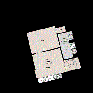 Kruunuvuorenranta_2h+kt_35_2h+kt+lp